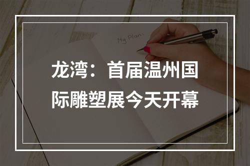 龙湾：首届温州国际雕塑展今天开幕