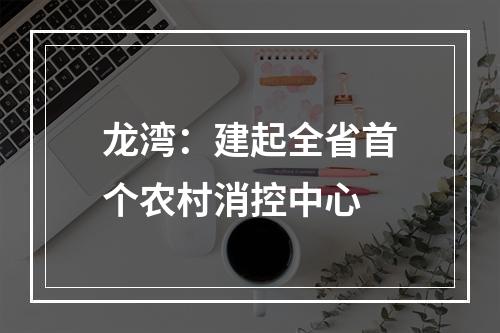 龙湾：建起全省首个农村消控中心