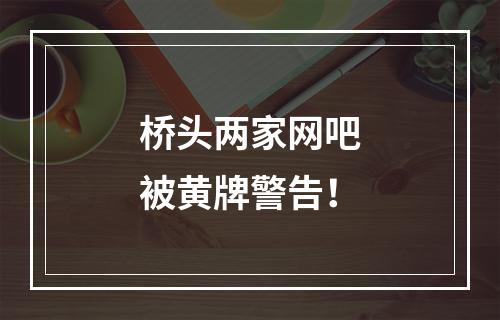 桥头两家网吧被黄牌警告！