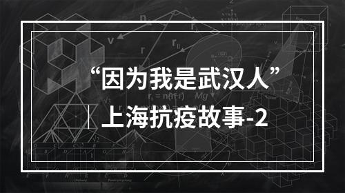 “因为我是武汉人”｜上海抗疫故事-2