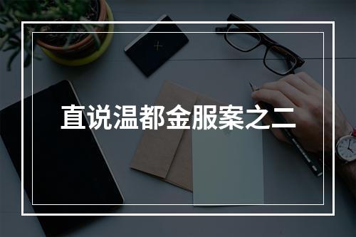 直说温都金服案之二