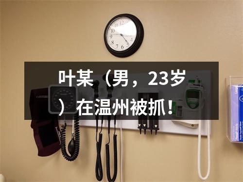叶某（男，23岁）在温州被抓！