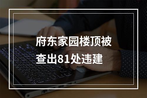 府东家园楼顶被查出81处违建