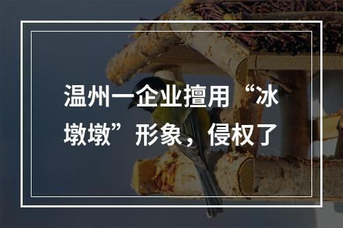 温州一企业擅用“冰墩墩”形象，侵权了