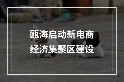 瓯海启动新电商经济集聚区建设