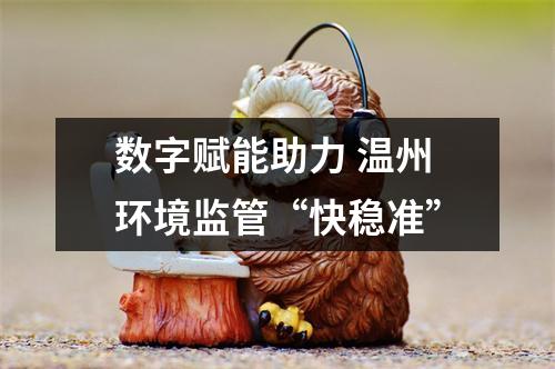 数字赋能助力 温州环境监管“快稳准”