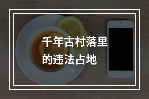 千年古村落里的违法占地