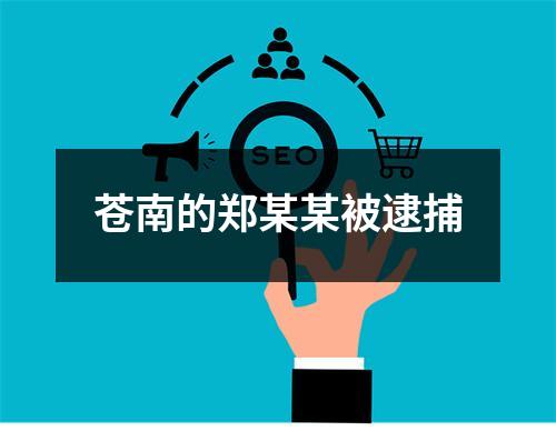 苍南的郑某某被逮捕