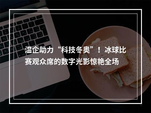 温企助力“科技冬奥”！冰球比赛观众席的数字光影惊艳全场