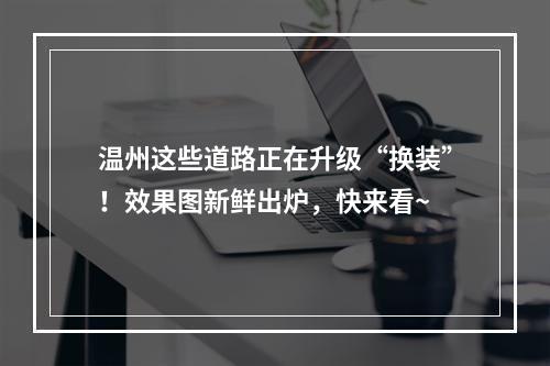 温州这些道路正在升级“换装”！效果图新鲜出炉，快来看~