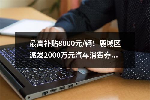 最高补贴8000元/辆！鹿城区派发2000万元汽车消费券！商家名单为…