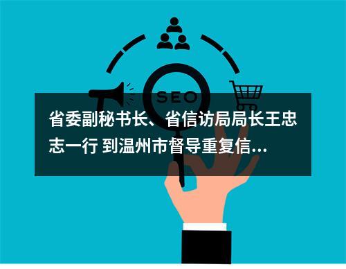 省委副秘书长、省信访局局长王忠志一行 到温州市督导重复信访治理工作