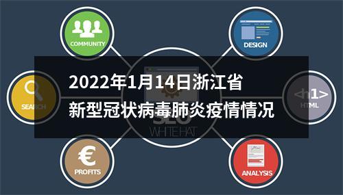 2022年1月14日浙江省新型冠状病毒肺炎疫情情况