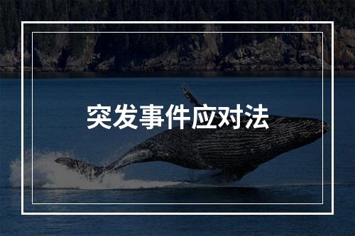 突发事件应对法