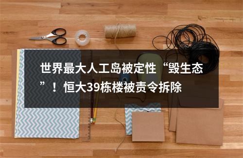 世界最大人工岛被定性“毁生态”！恒大39栋楼被责令拆除