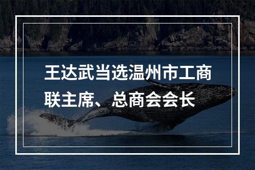王达武当选温州市工商联主席、总商会会长