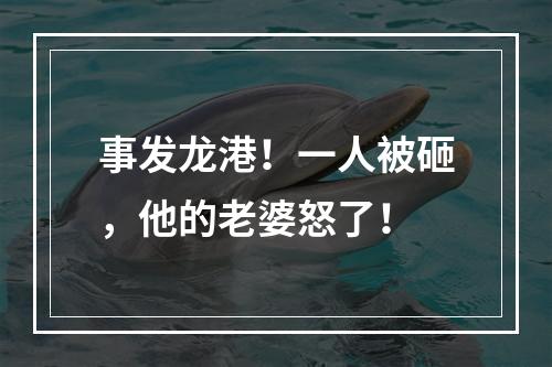 事发龙港！一人被砸，他的老婆怒了！
