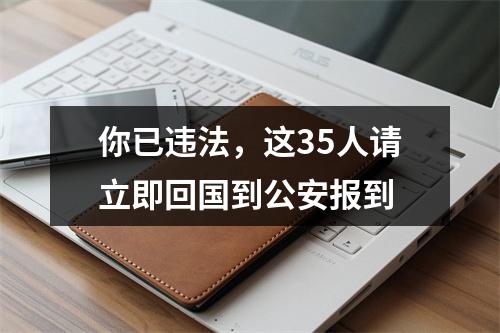 你已违法，这35人请立即回国到公安报到