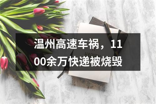 温州高速车祸，1100余万快递被烧毁