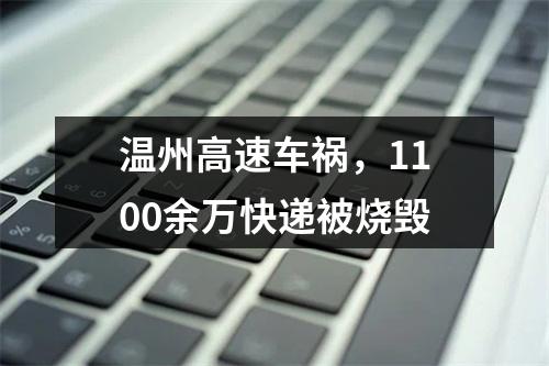 温州高速车祸，1100余万快递被烧毁