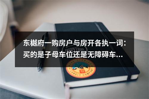 东樾府一购房户与房开各执一词：买的是子母车位还是无障碍车位？