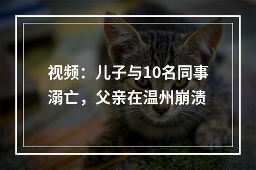视频：儿子与10名同事溺亡，父亲在温州崩溃