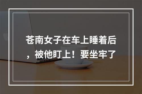 苍南女子在车上睡着后，被他盯上！要坐牢了
