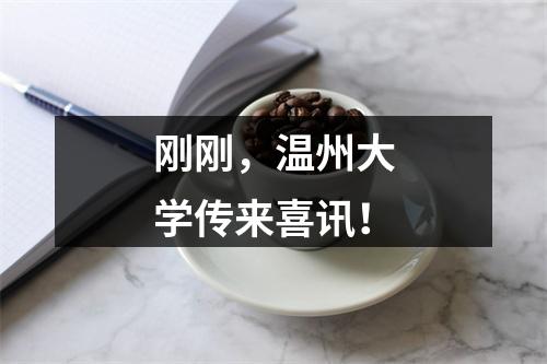 刚刚，温州大学传来喜讯！
