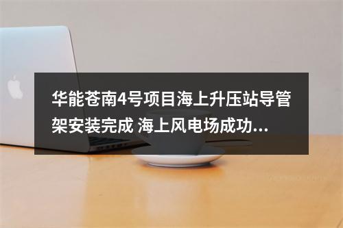 华能苍南4号项目海上升压站导管架安装完成 海上风电场成功装上“心脏”