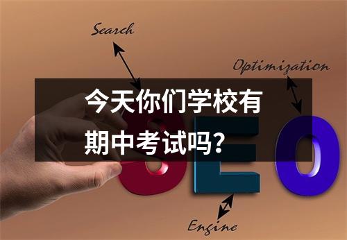 今天你们学校有期中考试吗？