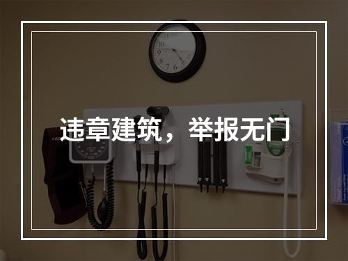 违章建筑，举报无门