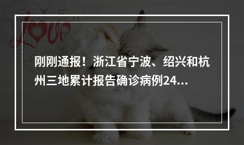 刚刚通报！浙江省宁波、绍兴和杭州三地累计报告确诊病例24例、无症状感染者 ...