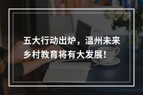五大行动出炉，温州未来乡村教育将有大发展！