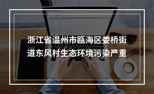 浙江省温州市瓯海区娄桥街道东风村生态环境污染严重