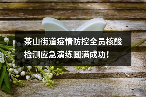 茶山街道疫情防控全员核酸检测应急演练圆满成功！