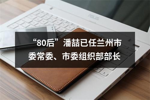 “80后”潘喆已任兰州市委常委、市委组织部部长