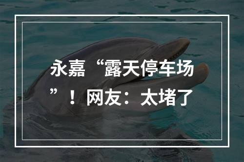 永嘉“露天停车场”！网友：太堵了