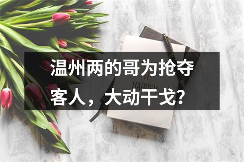 温州两的哥为抢夺客人，大动干戈？