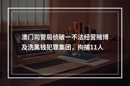 澳门司警局侦破一不法经营赌博及洗黑钱犯罪集团，拘捕11人
