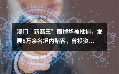 澳门“新赌王”周焯华被批捕，发展8万余名境内赌客，曾投资《红海行动》等 ...