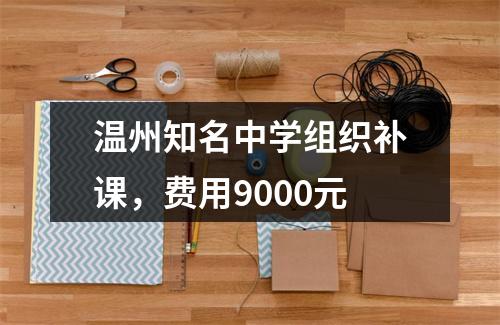 温州知名中学组织补课，费用9000元