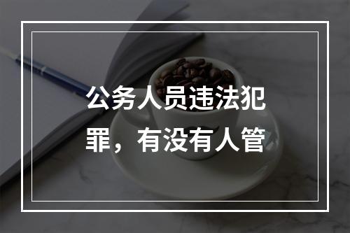 公务人员违法犯罪，有没有人管