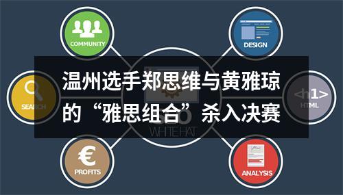 温州选手郑思维与黄雅琼的“雅思组合”杀入决赛