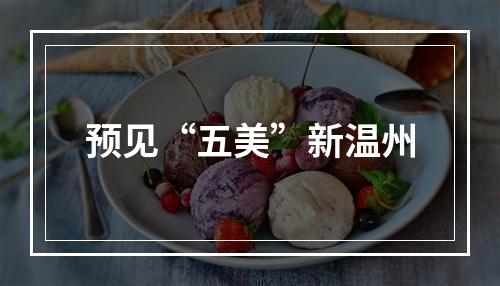 预见“五美”新温州