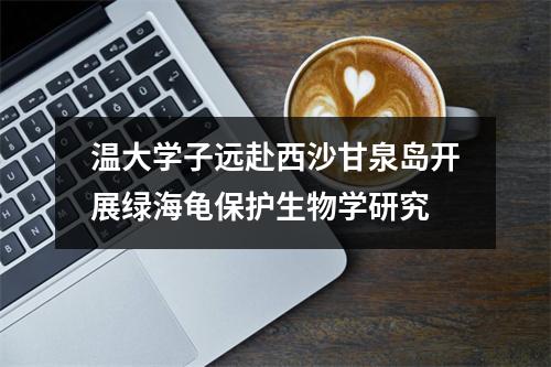 温大学子远赴西沙甘泉岛开展绿海龟保护生物学研究