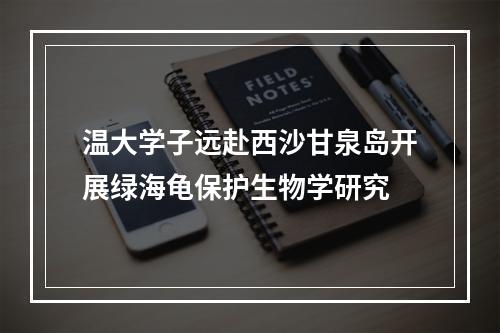 温大学子远赴西沙甘泉岛开展绿海龟保护生物学研究