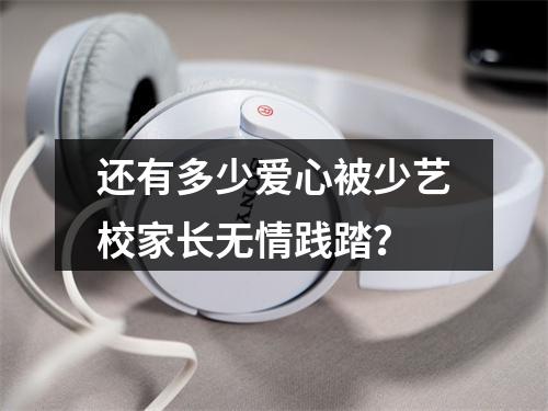 还有多少爱心被少艺校家长无情践踏？
