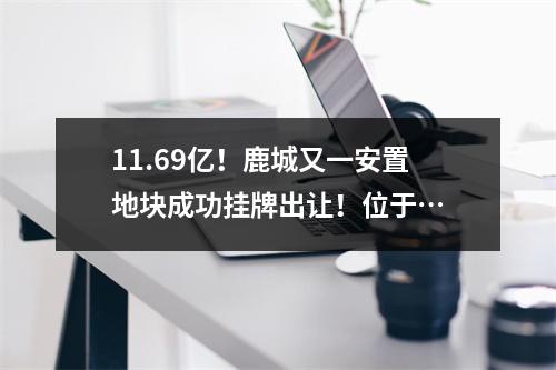 11.69亿！鹿城又一安置地块成功挂牌出让！位于…
