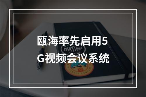 瓯海率先启用5G视频会议系统