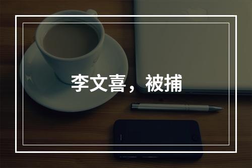 李文喜，被捕